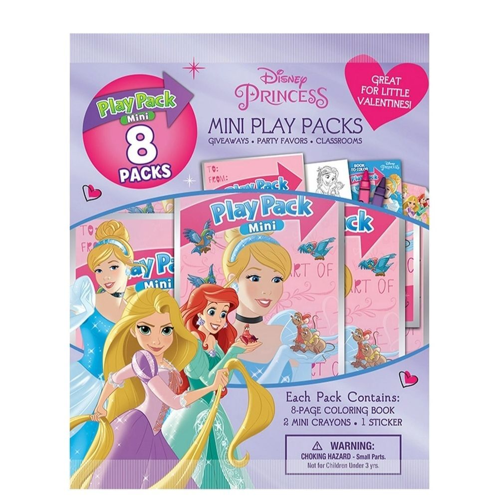 Disney Princess Mini Play Packs - Pink and Blue